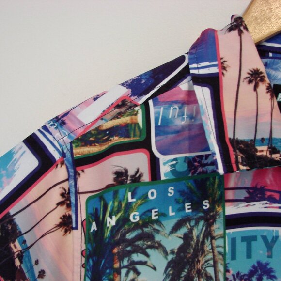 Boardsports Graphic Shirt Los Angeles California Hawaiian Palm Trees NEW NWT - Picture 5 of 12